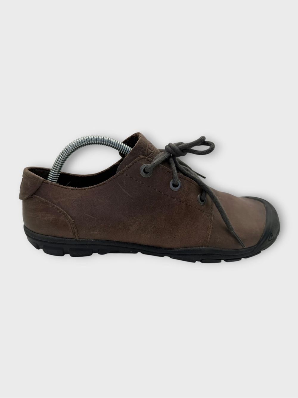 Keen Bleeker Lace CNX Brown Leather Casual Slip-On Lace Shoe Womens Size 9 Nice!